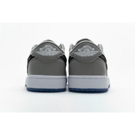 Dior x Air Jordan 1 Corte Bajo Lobo Gris