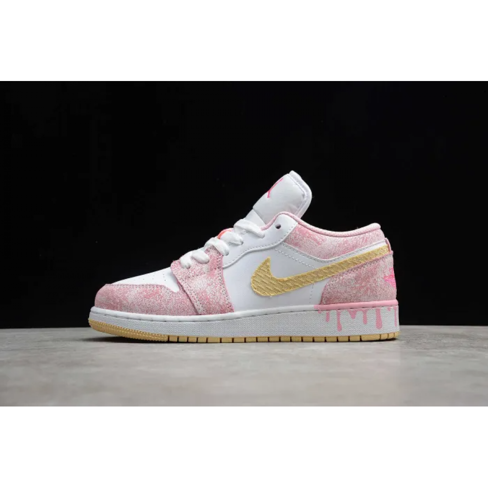 Air Jordan 1 Corte Bajo Punch Paint Rosa