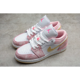 Air Jordan 1 Corte Bajo Punch Paint Rosa