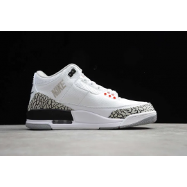 Air Jordan 3 Blanco Gris Negro