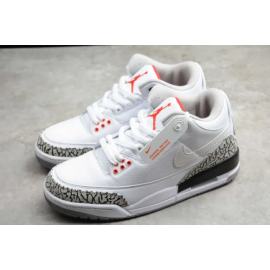 Air Jordan 3 Blanco Gris Negro