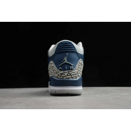 Air Jordan 3 Blue Gris