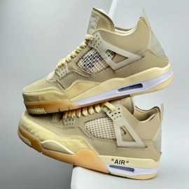 OFF-WHITE x Air Jordan 4 SP WMNS “Sail”