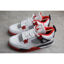 Air Jordan 4 “Fire Red”Blanco Rojo