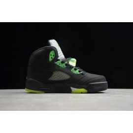 Air Jordan 5 Retro OG “Quai 54” Negro Verde Fluorescente