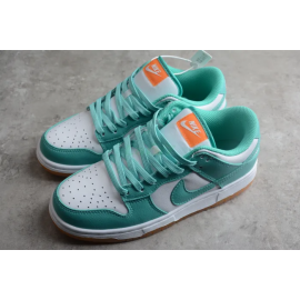 SB Dunk Low White Turquoise Verde Naranja