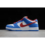 SB Dunk Low Blanco Azul Rojo