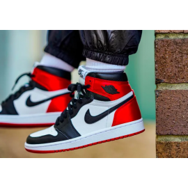 Air Jordan 1 Satin “Black Toe” WMNS