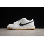 SB Dunk Low Pro lso White Gum Negro Blanco