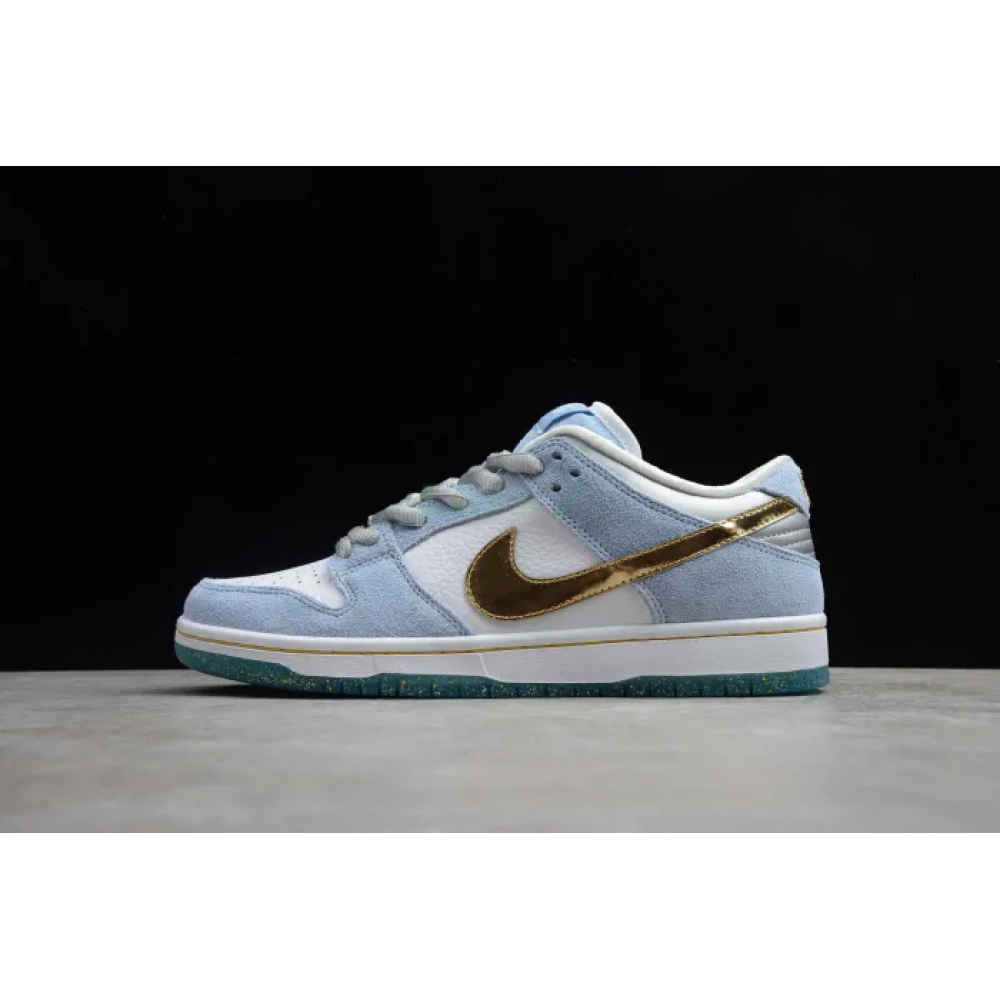 SB DUNK x Sean Cliver Azul Claro Blanco Dorado