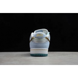 SB DUNK x Sean Cliver Azul Claro Blanco Dorado