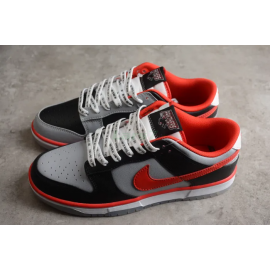 Cau x SB Dunk Low Negro Gris Rojo