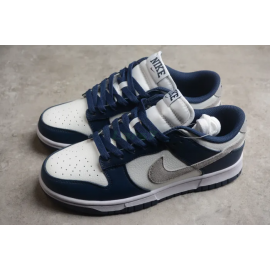 AIR SB Dunk Low Azul Oscuro Blanco