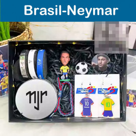 Conjunto de Muñeco regalo Fútbol Messi/Cristiano Ronaldo/Neymar 